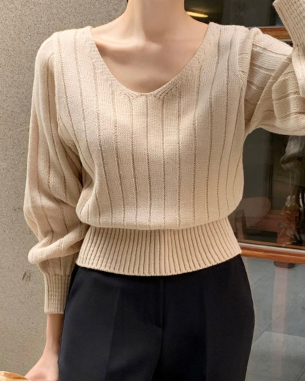 Balloon Sleeves Knit