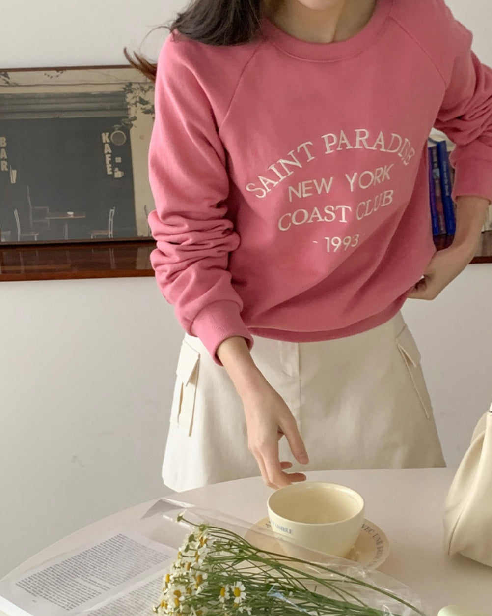 Saint Embroidery Sweatshirt