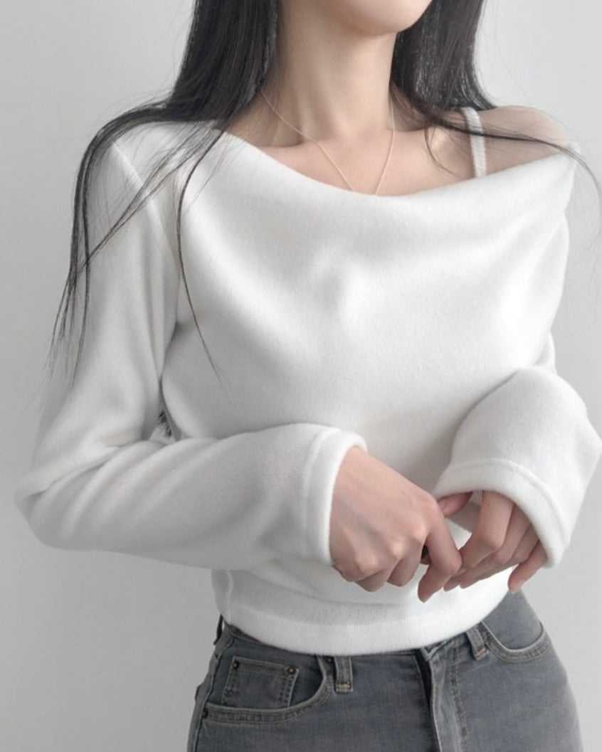 Stay-On Off-Shoulder Knit