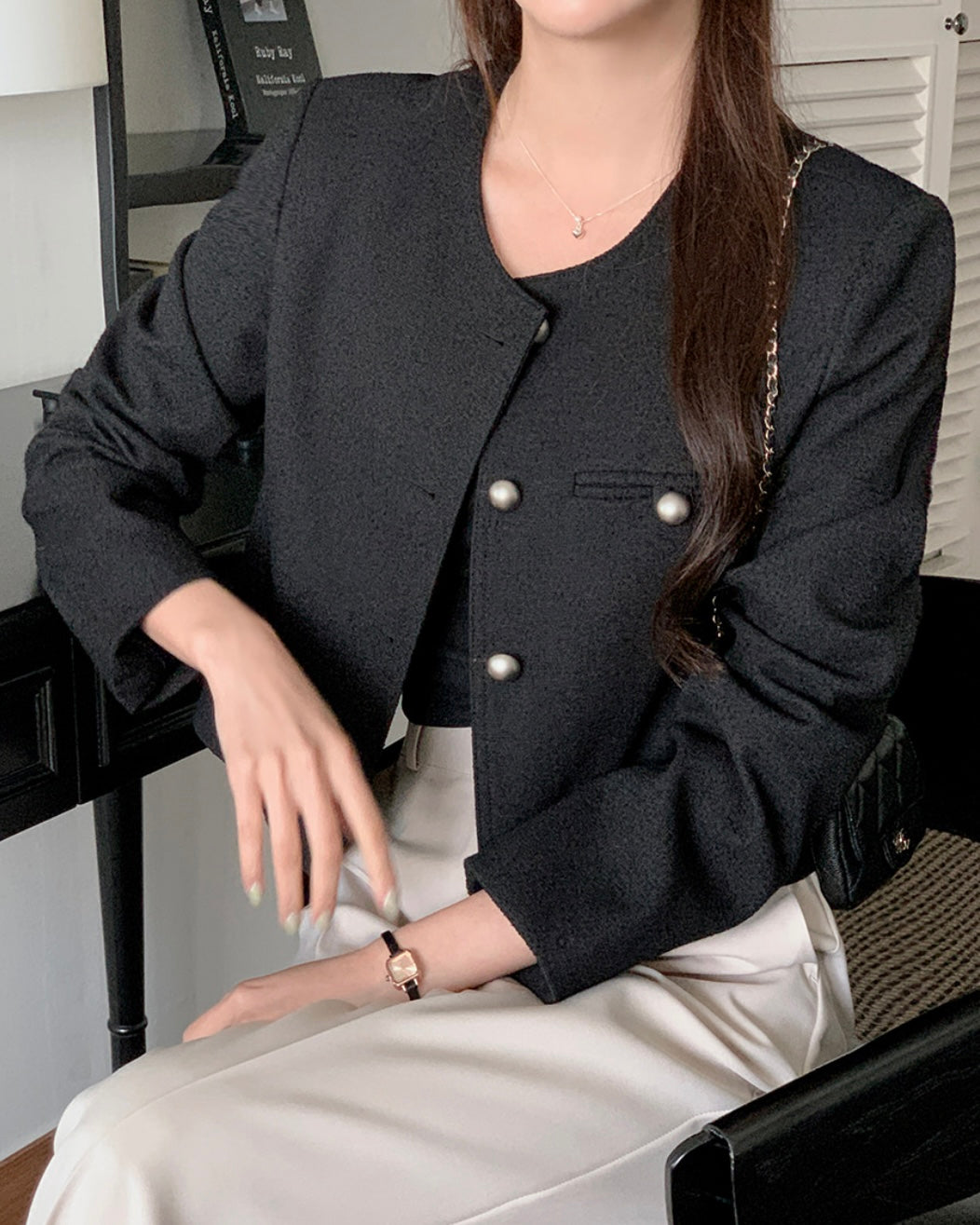 Lumiere Silver Button Jacket