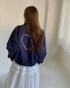 Dobby Ruffle Cotton Skirt