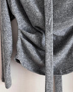Brushed Shirring Tie Knit