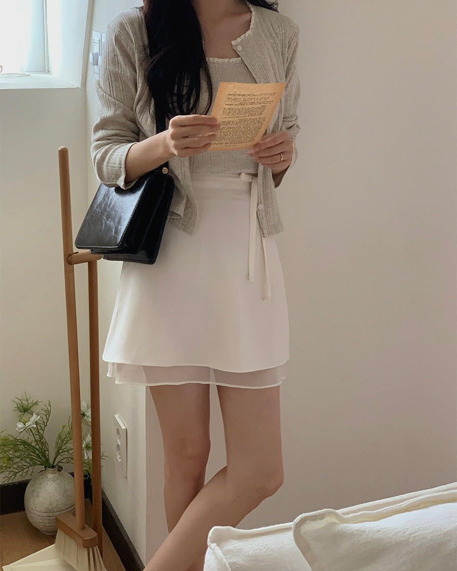 Torsion Cardigan Set