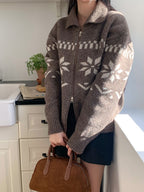 Nordic Knitted Zip-Up