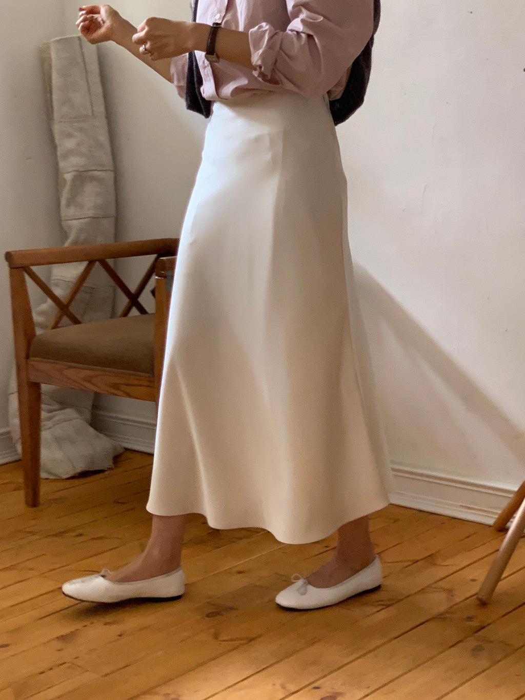 [S,M] Jian Satin Skirt
