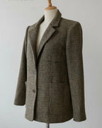 Classic Check Wool Jacket - 60% Wool