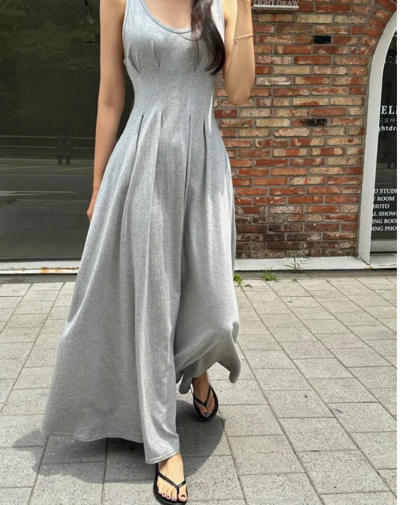 [ Sale Excluded ] Mui Pintuck Sleeveless Dress