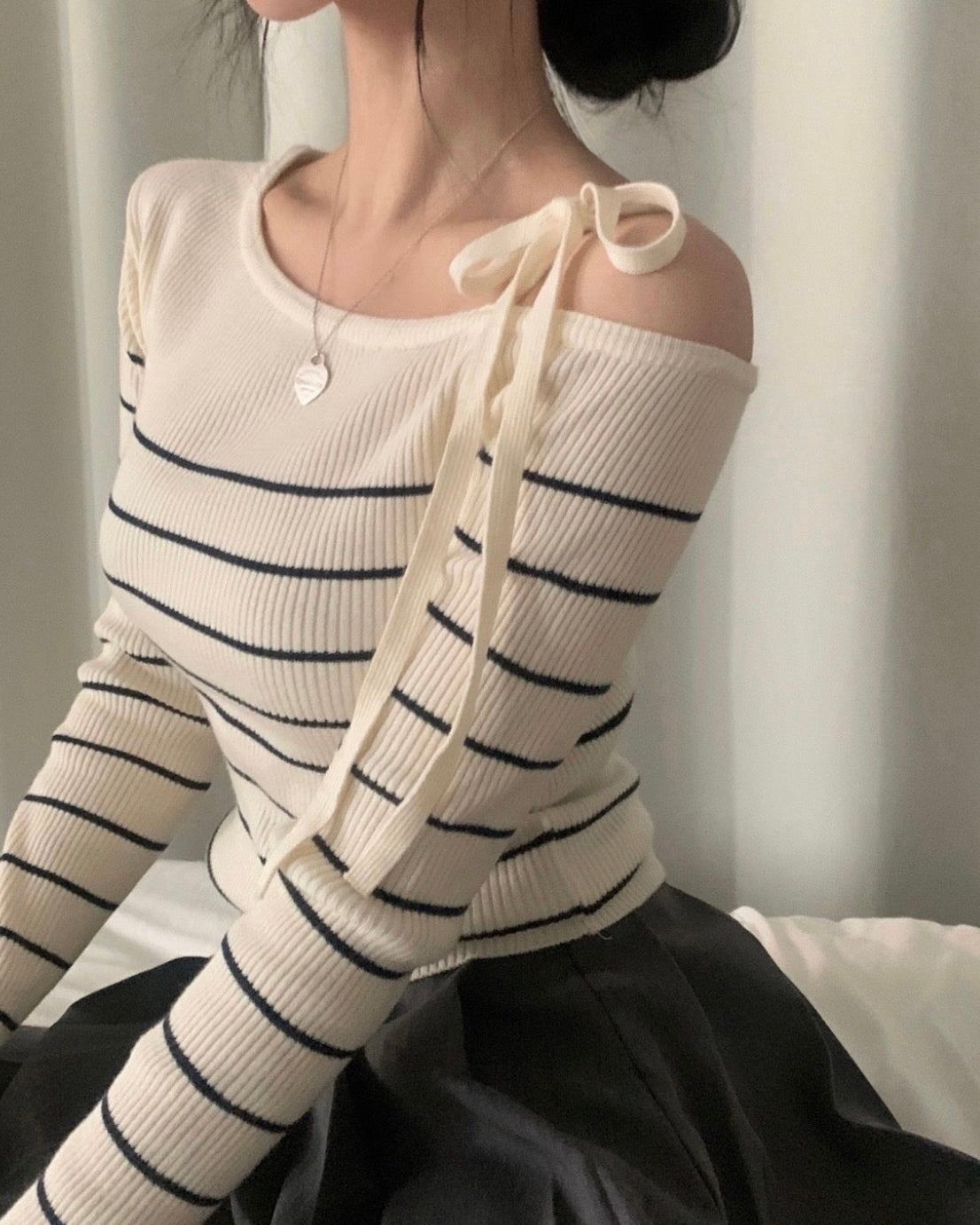 Striped Ribbon Knit