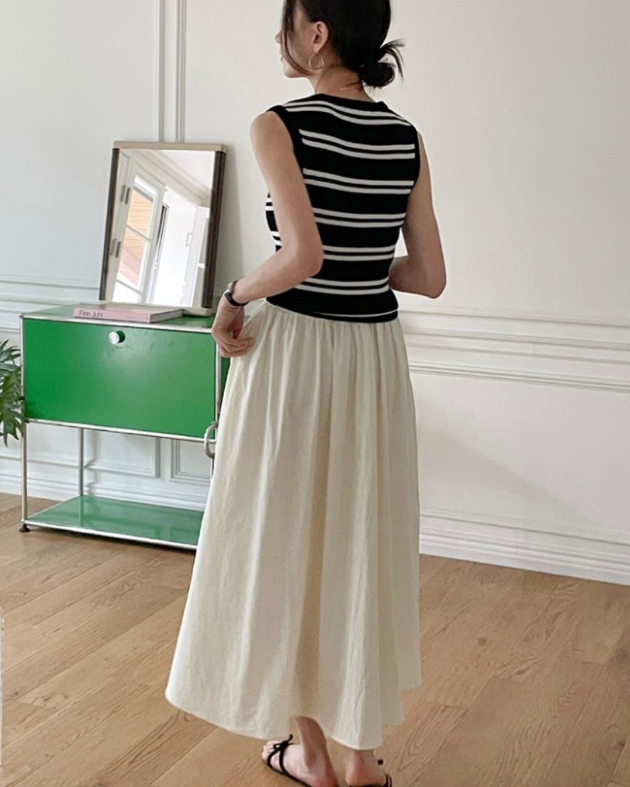 Striped Knit Sleeveless