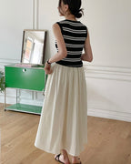 Striped Knit Sleeveless