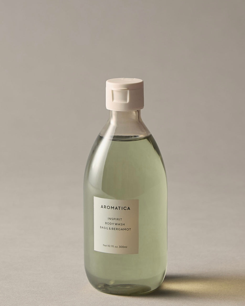 [ AROMATICA ] Inspirit Body Wash Basil & Bergamot 300ml
