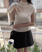 Cashmere Wool Half-Neck Knit