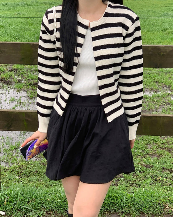 Hook Striped Cardigan