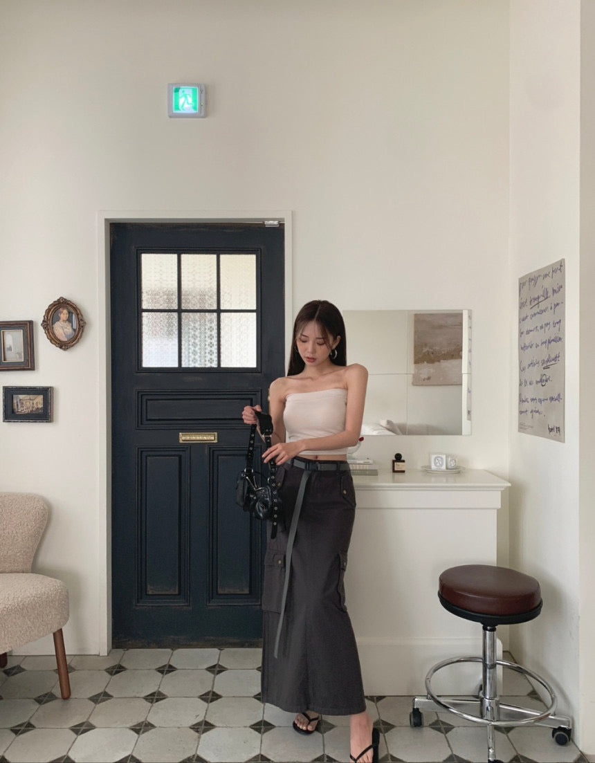Built-In Padded Banding Tube Top
