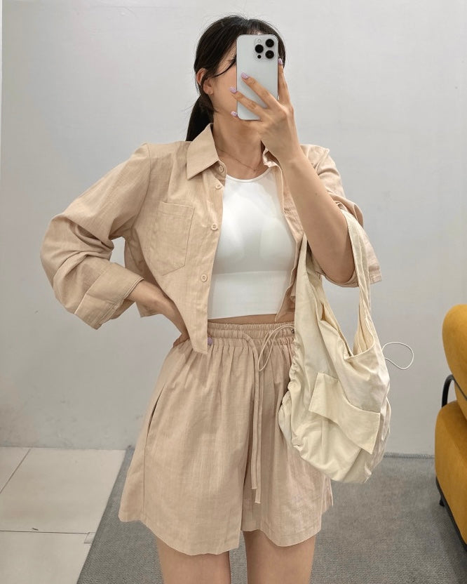 Simple Linen Two-Piece