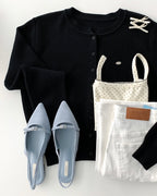 Daily Metal Charm Cardigan