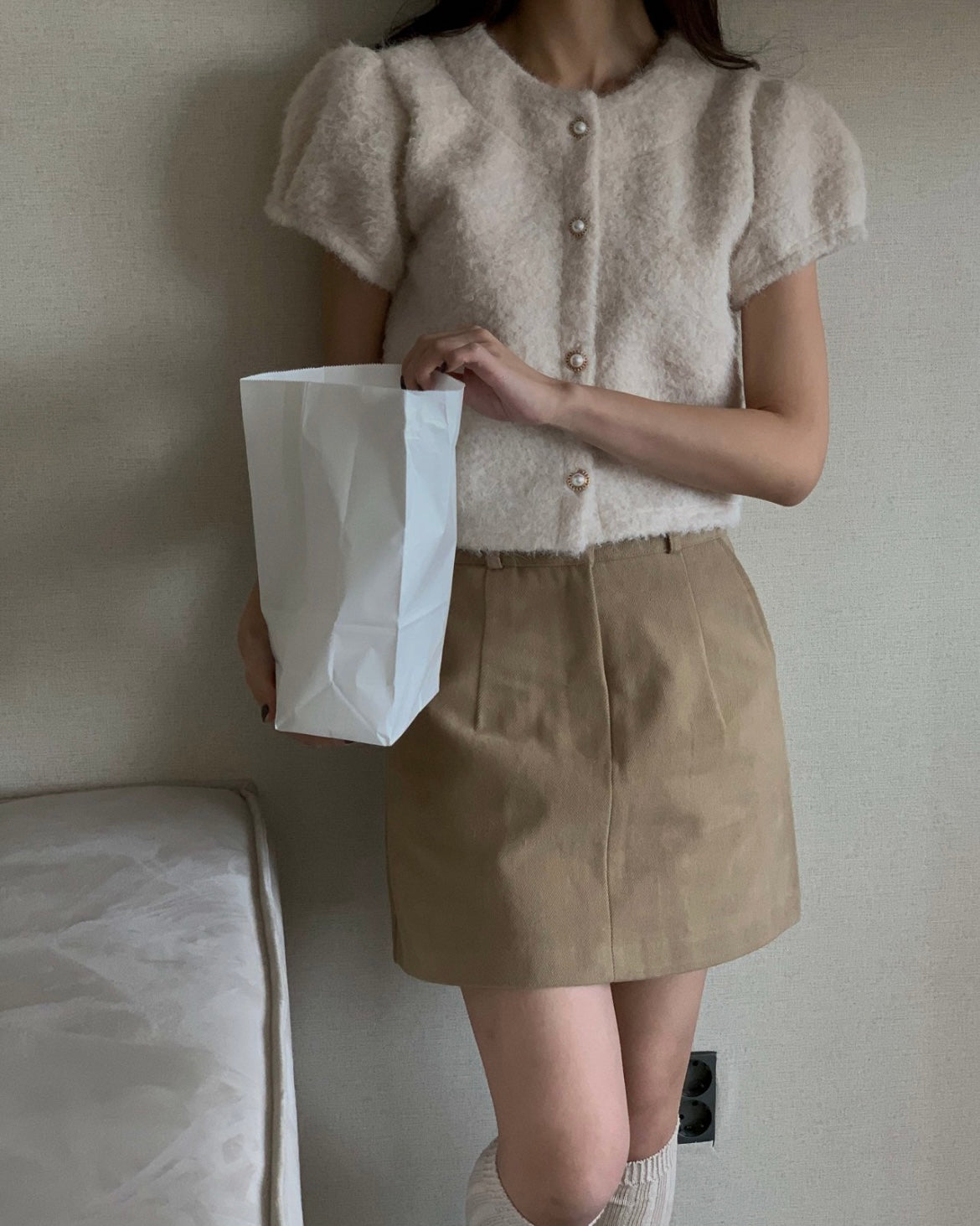Snow Fur Blouse