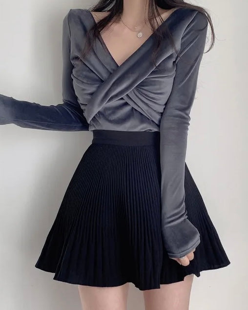 Velvet Twist Long Sleeve