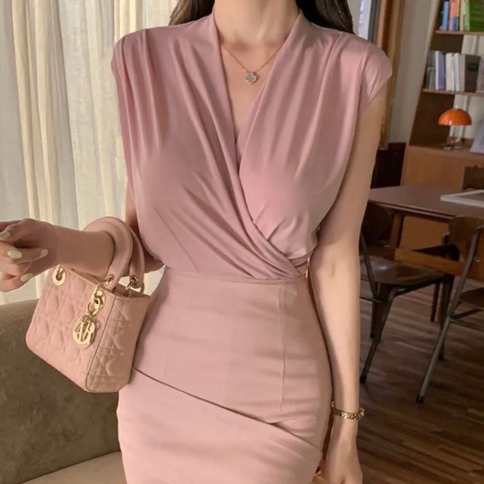 V Wrap Blouse