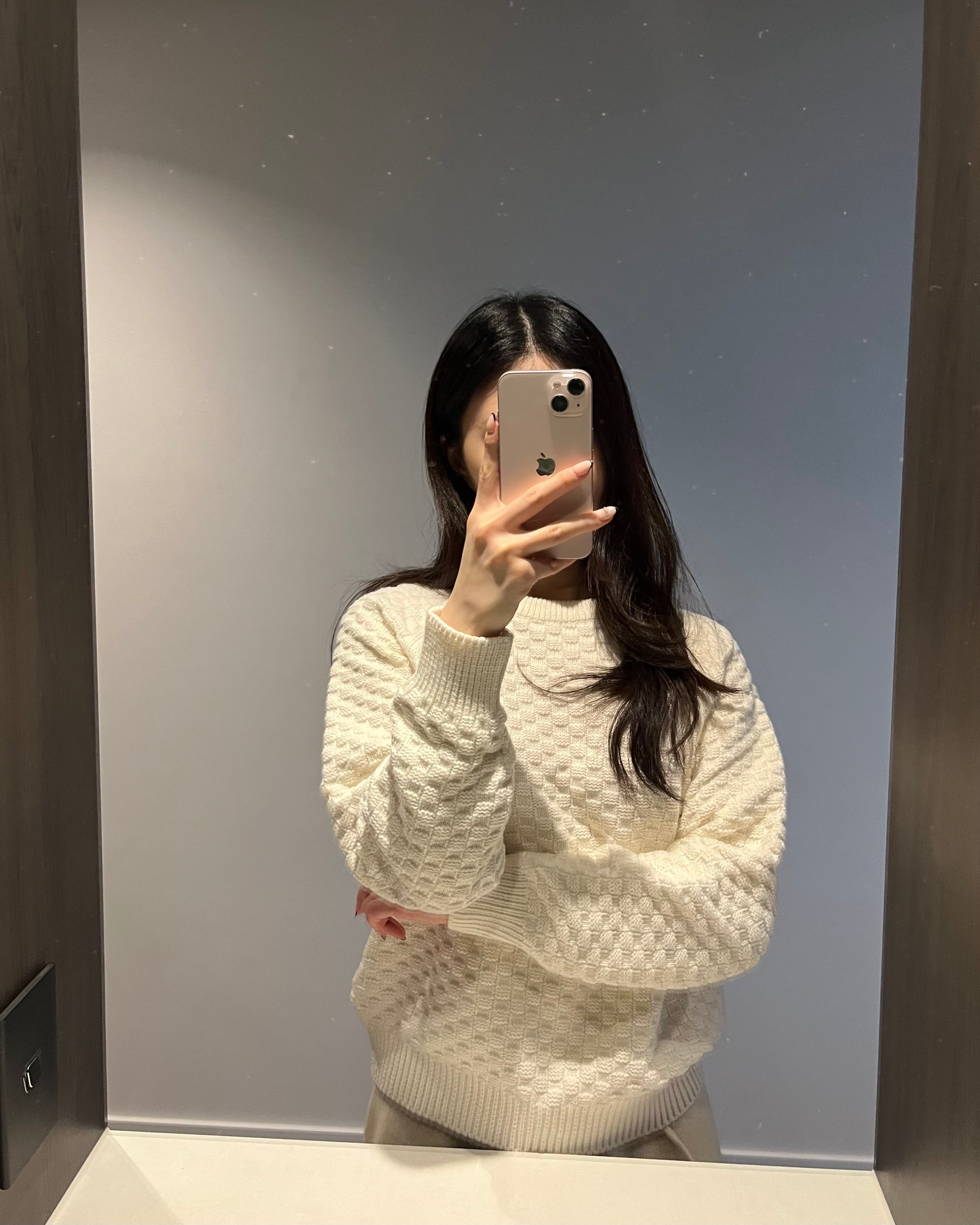 Grid Knit Top