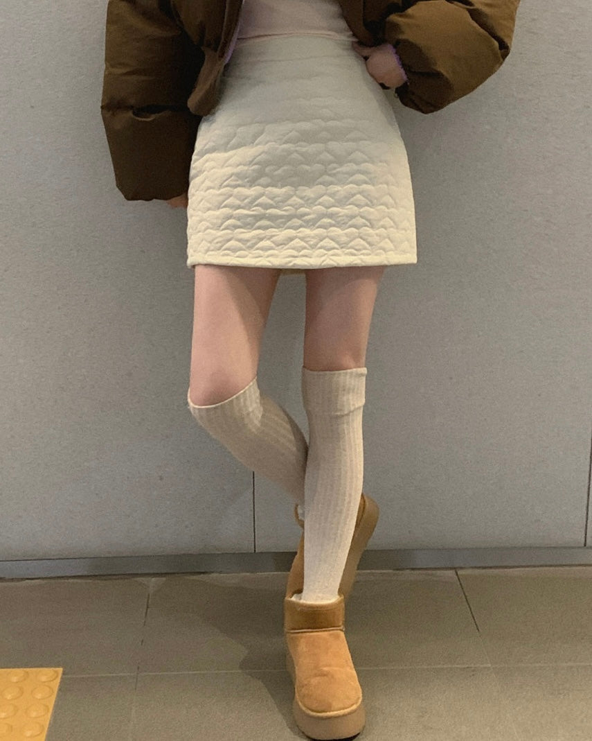 Heart Quilted Baning Skirt