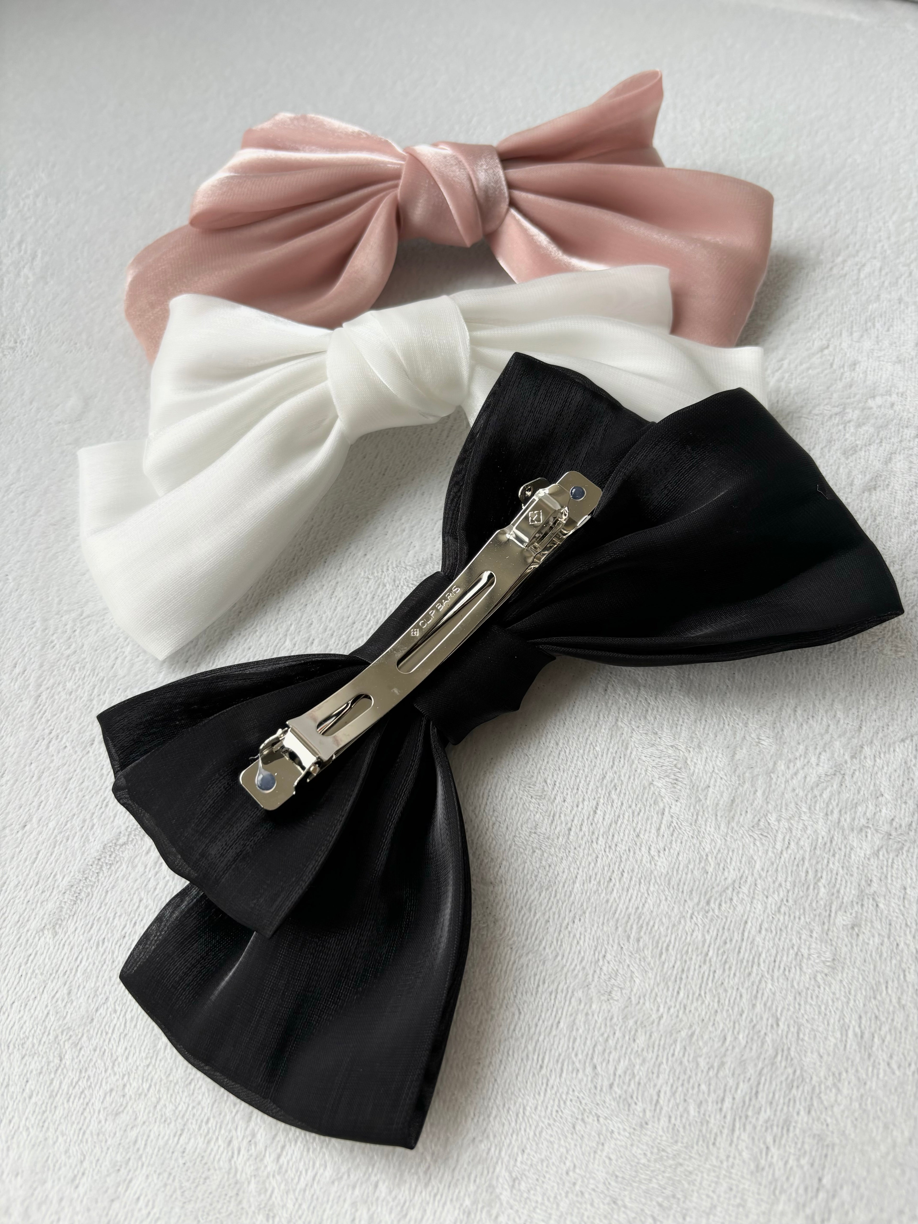 Organza Big Ribbon Hair Clip