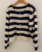 Boucle Striped Cardigan