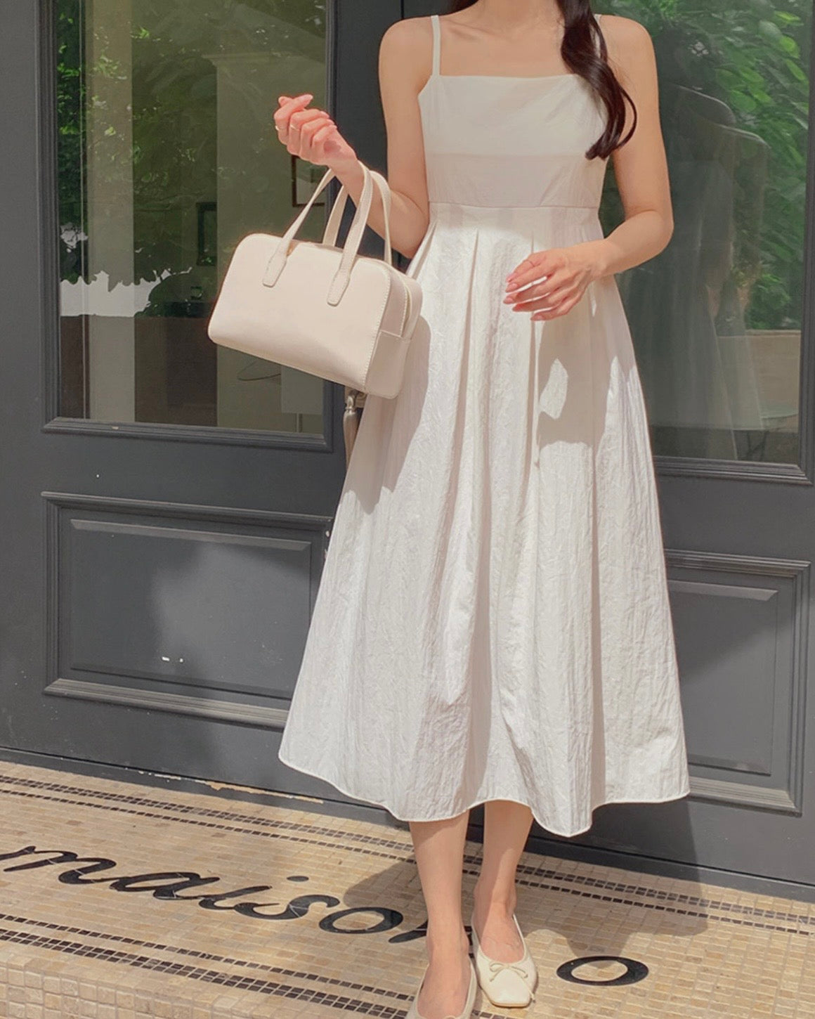 Pleats Sleeveless Dress