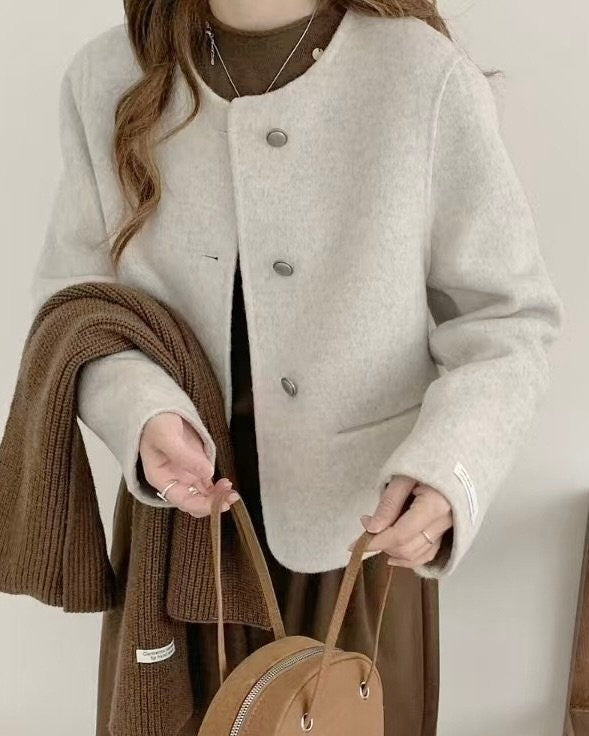 Round Wool Handmade Jacket