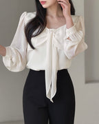 Chiffon Ribbon Blouse