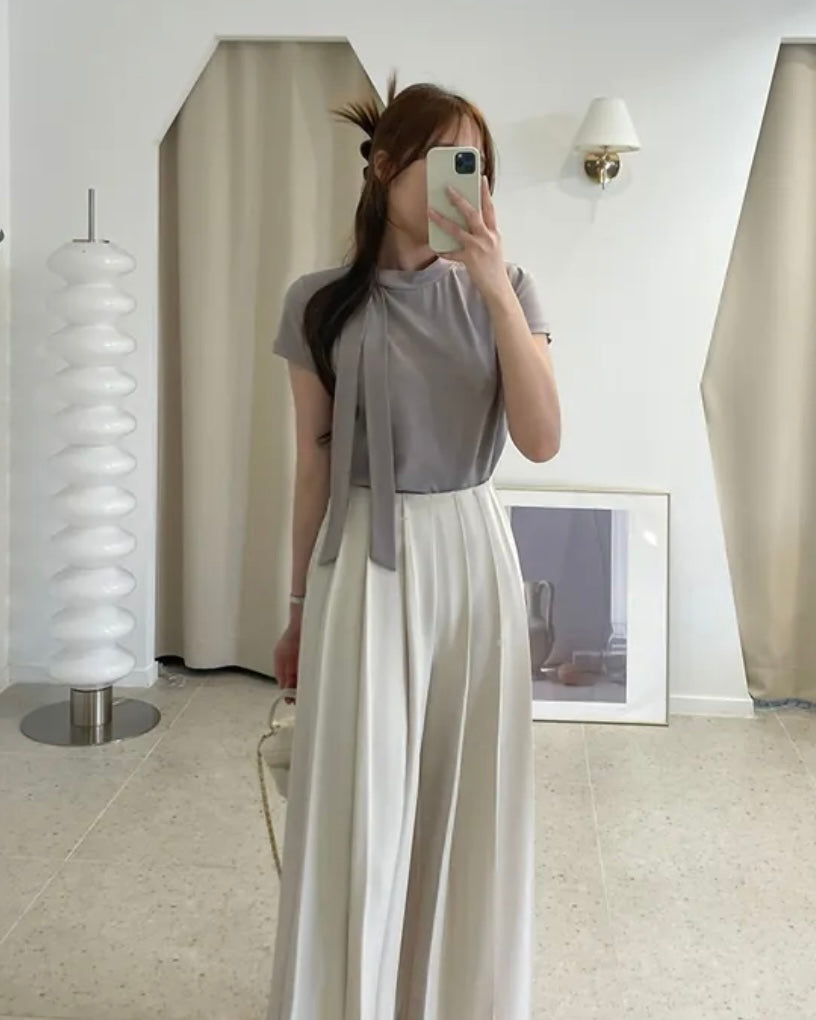 Modal Tie Short-Sleeves