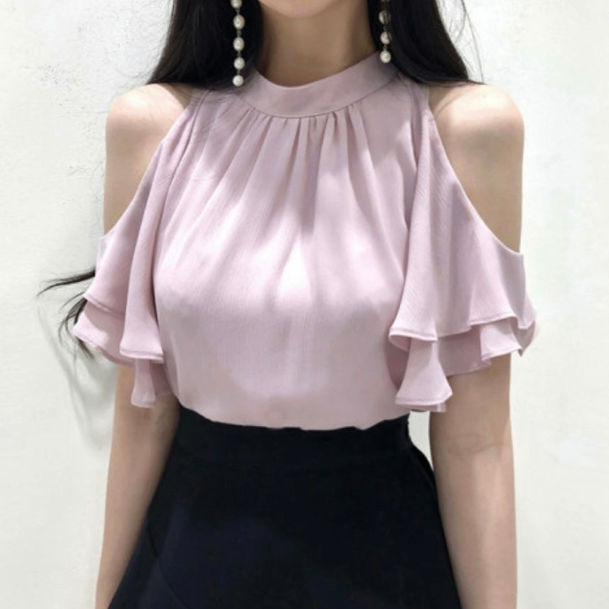 Frill Off-Shoulder Blouse