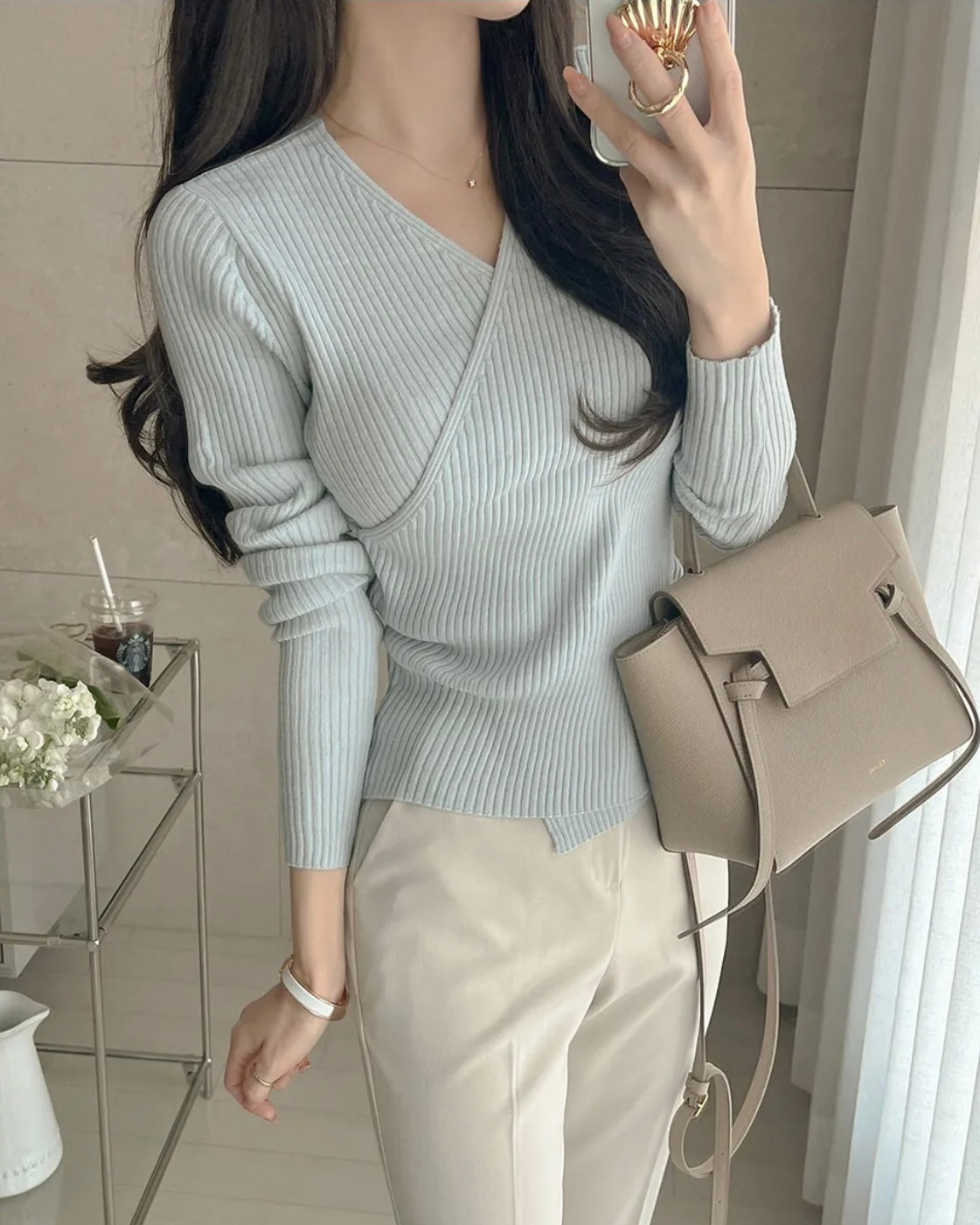 Reverie Wrap Knit Top
