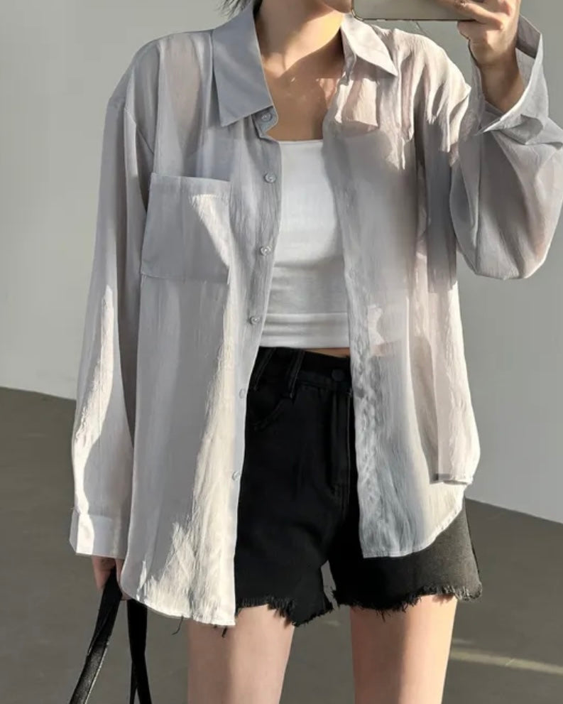 See-Through Overfit Shirt