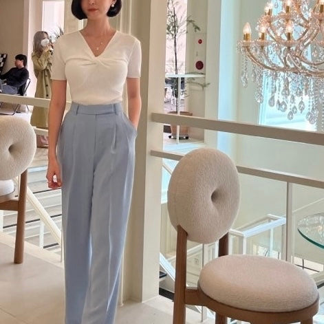 Twist Short Sleeves Knit