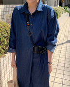 Denim Overfit Maxi Dress