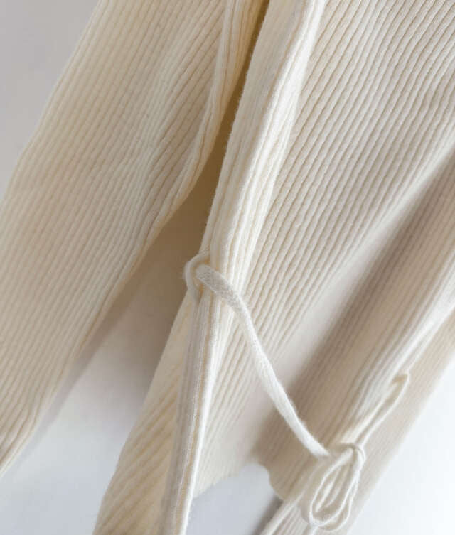 Yuri Ribbed String Knit Top