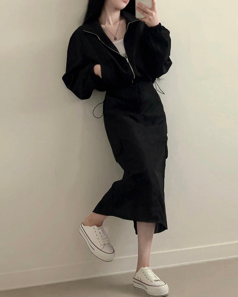 String Banding Cargo Two-Piece Set