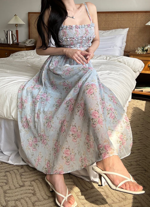 Flower Back Ribbon Dress