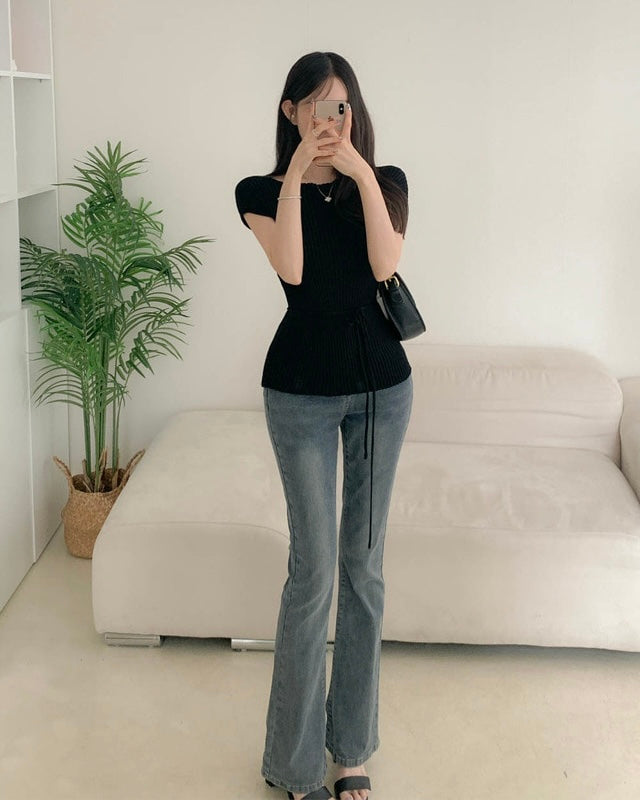 Cool Ribbed Strap Knit