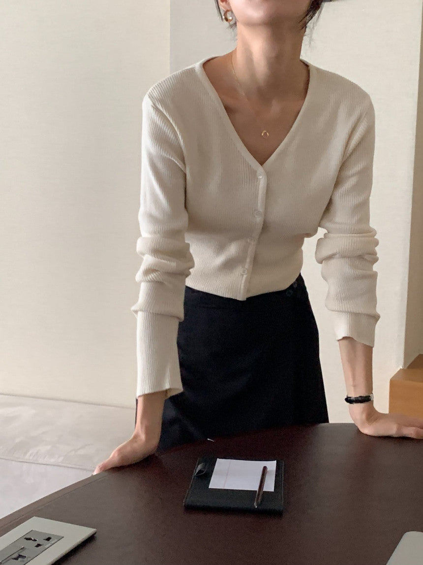 Matcha Ribbed Cardigan