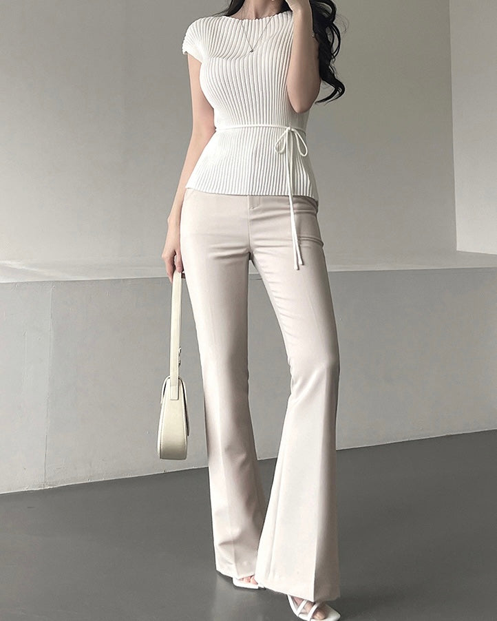 Cool Ribbed Strap Knit