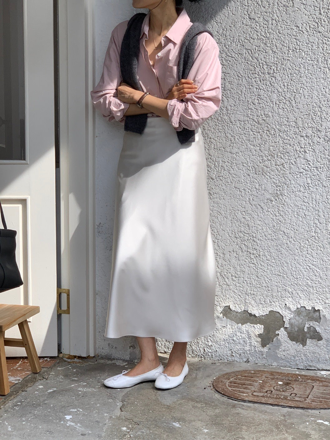 [S,M] Jian Satin Skirt