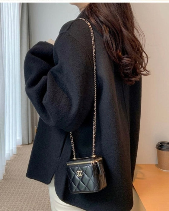 Double 90% Wool Short Coat