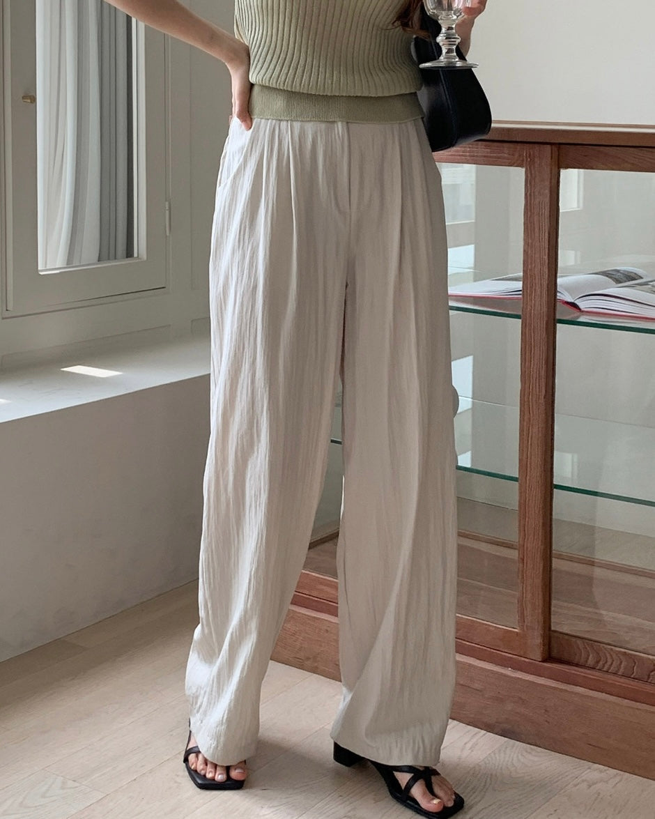 Summer Pin-Tuck Slacks
