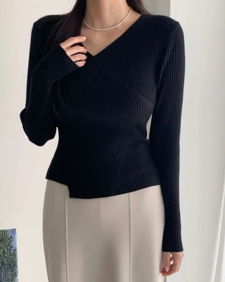 Reverie Wrap Knit Top