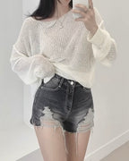 Landis Boat-Neck Knit Top