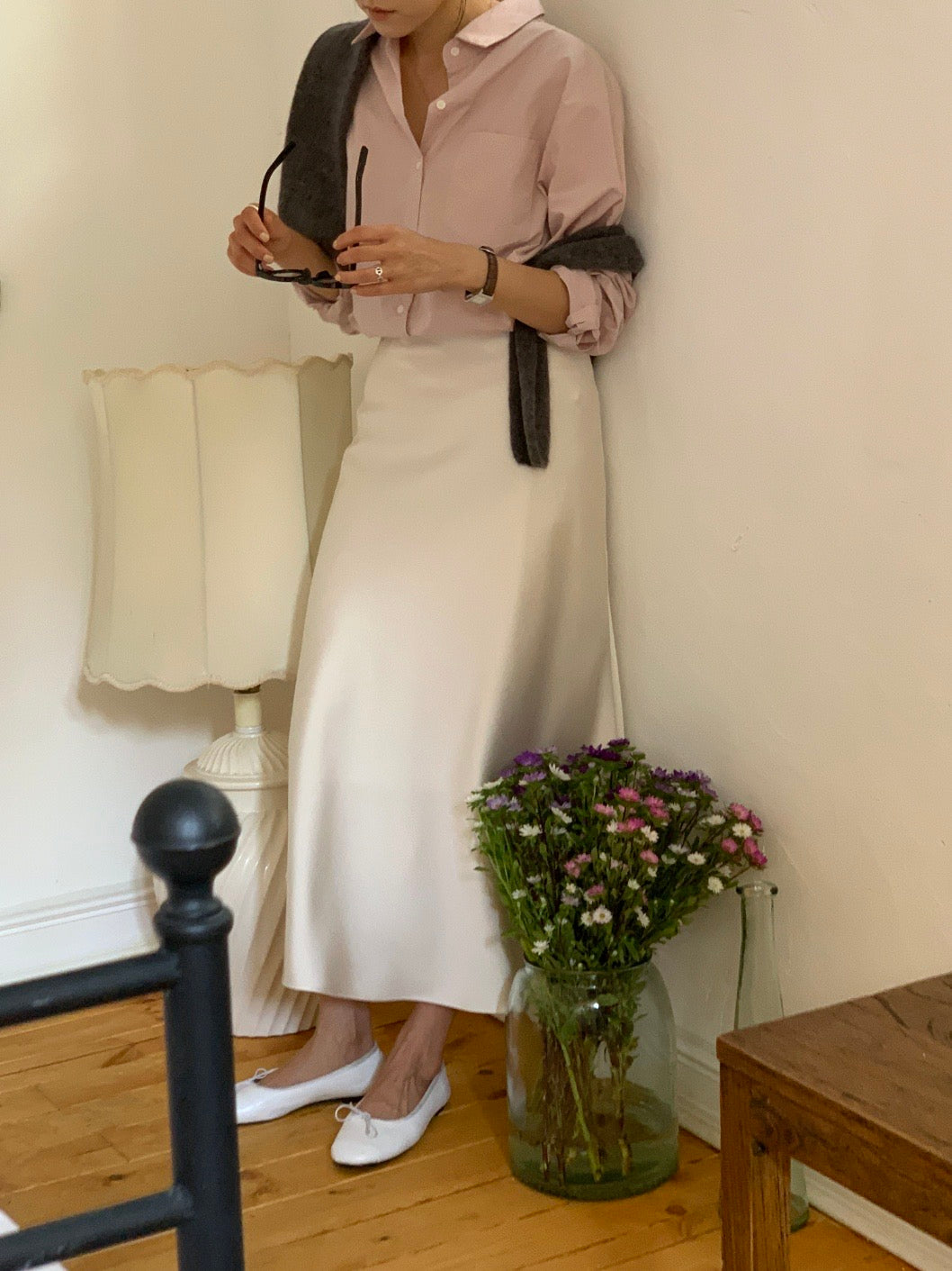 [S,M] Jian Satin Skirt