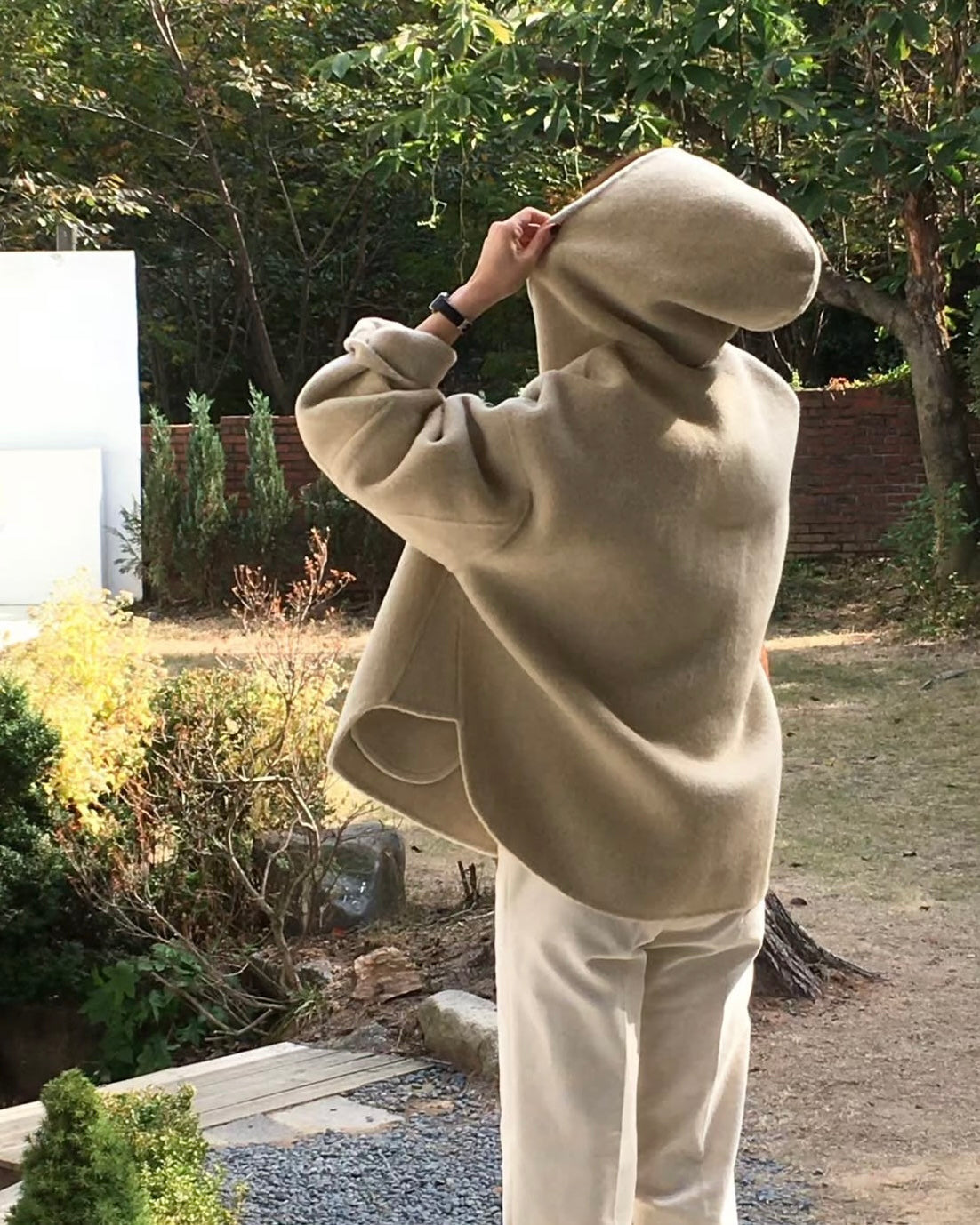 Haze Hoodie 80% Wool Handmade Coat