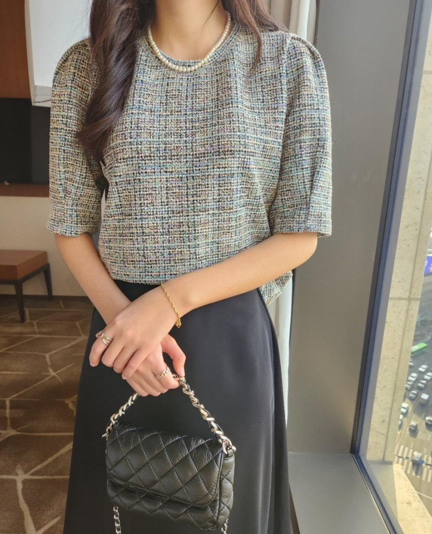 Velours Tweed Blouse